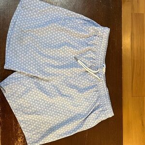 Bermies Men’s Light Blue Turtle Print Swim Shorts